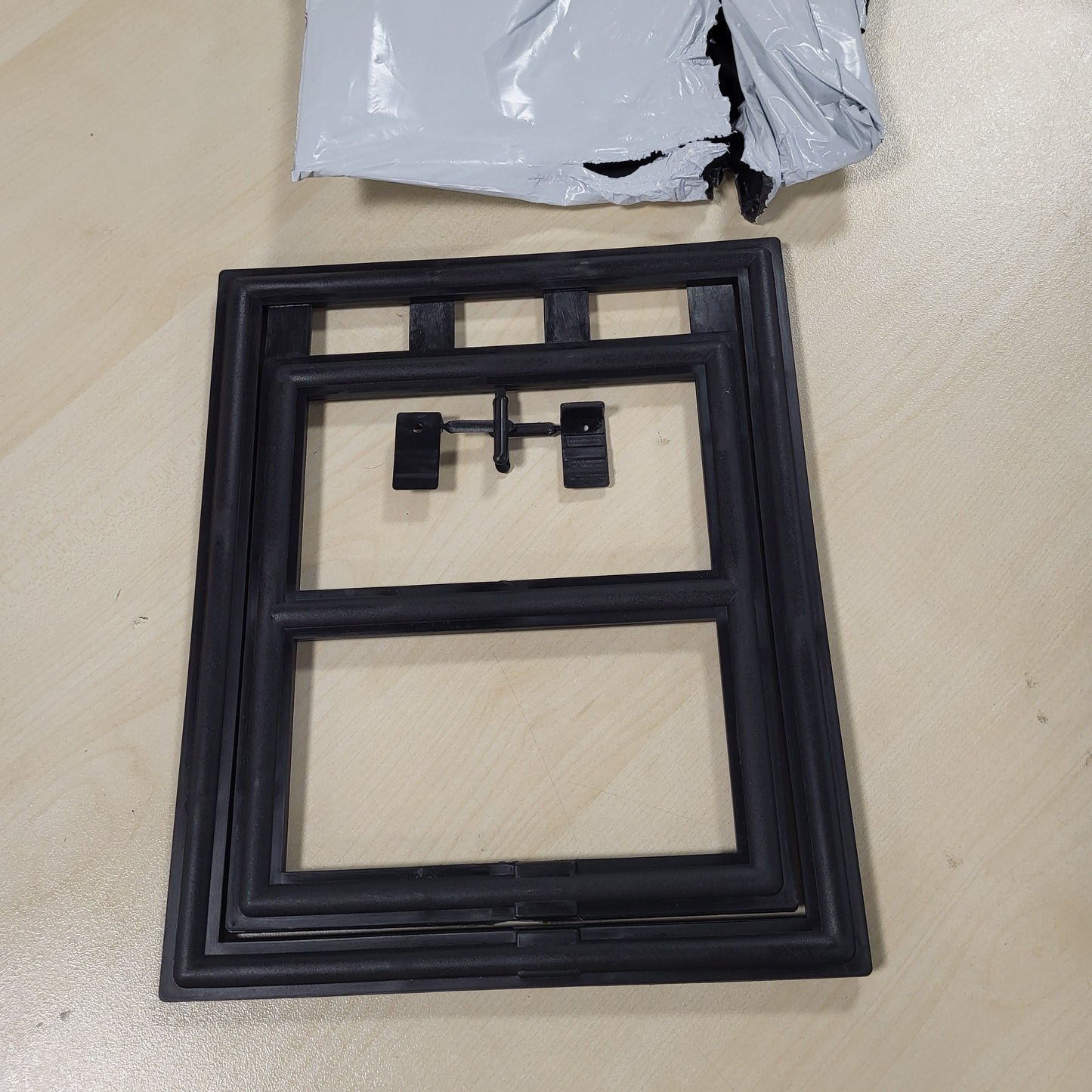 263029 - WINDHAGER Rrjetë insektesh për derë 20 x 25 cm, Derë me rrjetë insektesh, Rrotullohet në të dy drejtimet, Rrjetë e fortë prej fibre qelqi, E zezë