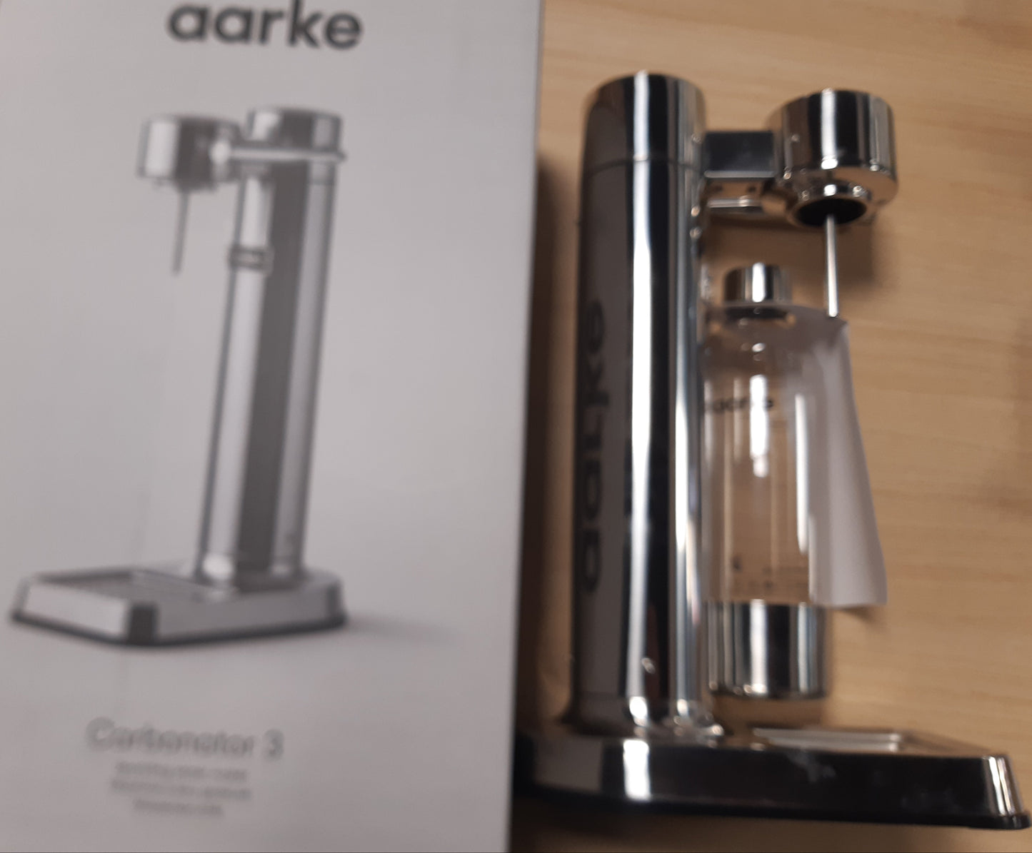 119034 - AARKE - Carbonator III Premium, Pajisje për Prodhimin e Ujit të Gazuar dhe Sodës, me Shishe PET, Materiali: Çelik Inox