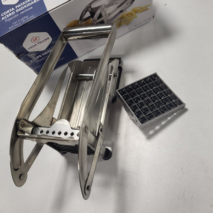 226851 - TELLER LOUIS Prerëse patatesh të skuqura, çelik inox, gotë thithëse, 2 thika të përfshira