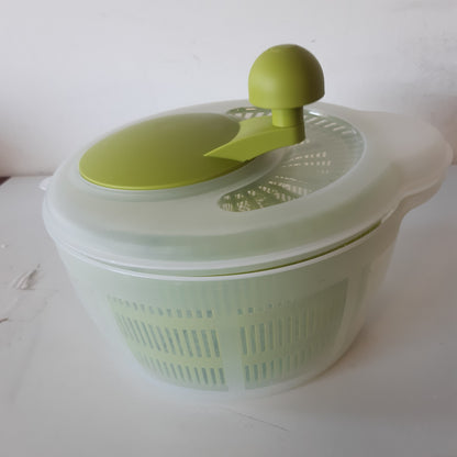 257484 - WESTMARK Enë për sallatë, Kapaciteti: 5 litra, ø 26 cm, Plastikë, Pa BPA, Ngjyra: Transparente/E gjelbër, 243222E1