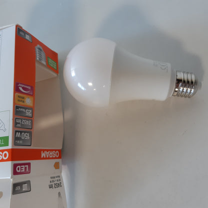 220091 - OSRAM - Llambë LED me errësim E27, e bardhë e ngrohtë (2700K), 20W, ekuivalente me llambë inkandeshente 150W, mat