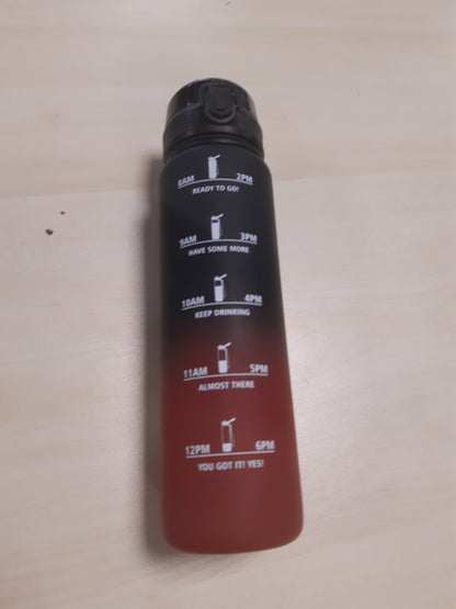 253233 - SHISHE UJI SPORTIV 1L, SHISHE UJI E PAPËRSHKUESHME NGA PIKËZIMI ME FILTËR, SHISHE MOTIVUESE PËR PIJE ME SHËNUES KOHE, E PËRSHTATSHME PËR PIJE TË GAZUARA, SHISHE SPORTIVE PËR PALESTËR, FITNES, ZYRË, SHKOLLË, YOGA, AKTIVITETE NË NATYRË