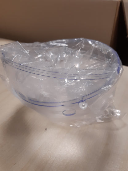 254076 - Rayher Top plastik, 2 pjesë, 16 cm ø, Top plastik i mbushshëm, transparent, top akrilik me lak varës, top dekorativ transparent, top Krishtlindjesh me dy pjesë, 3946237