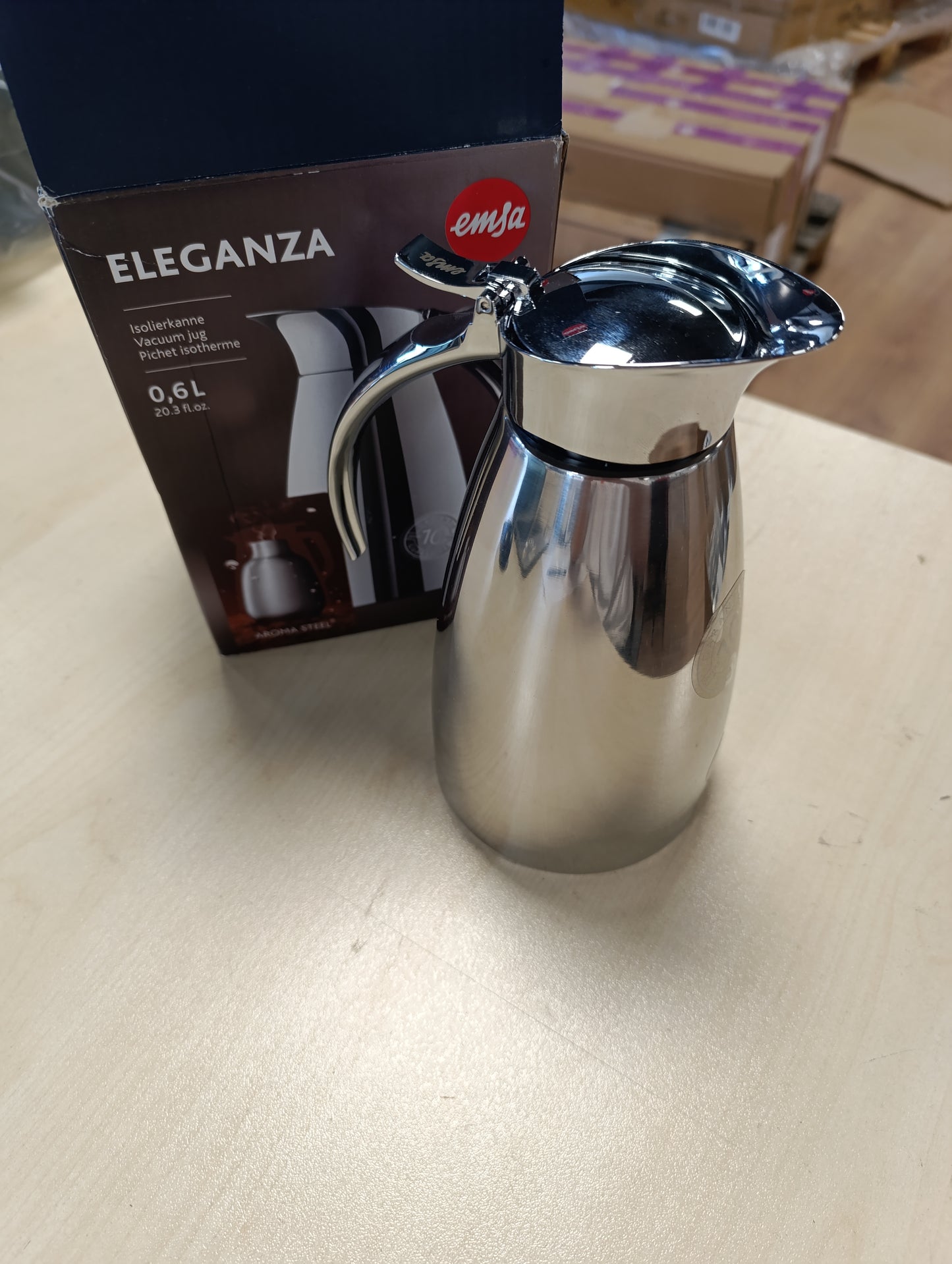 213687 - EMSA Enë e izoluar 0.6 L, Mban pijet të nxehta për 12 orë, të ftohta për 24 orë