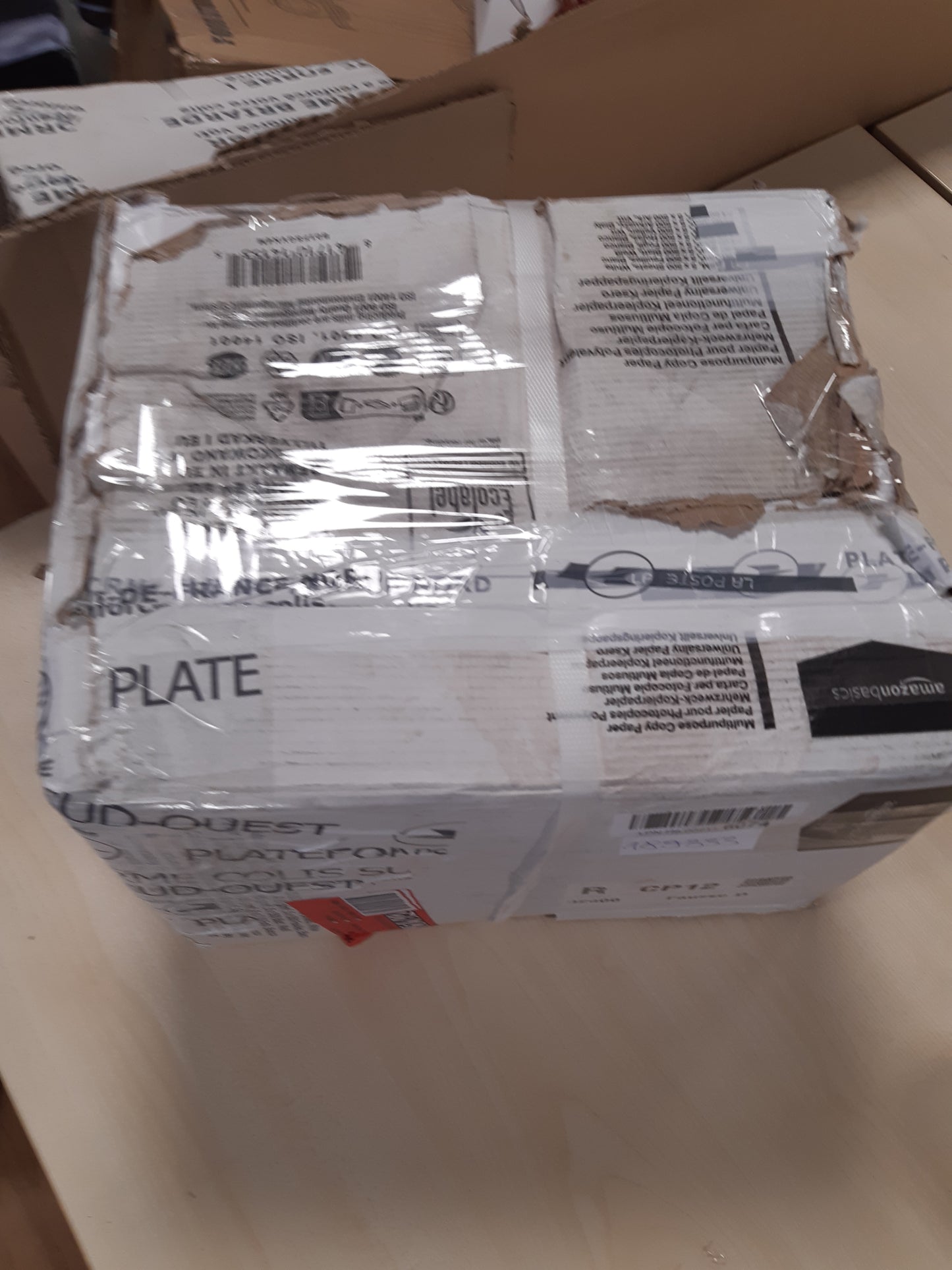 189333 - AMAZON BASICS Letër Printimi Shumëpërdorimëshe A4, 80gsm, 2500 copë, 5 pako me nga 500 copë, e bardhë