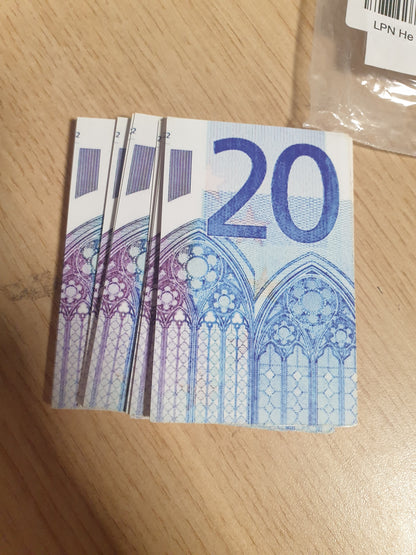 220597 - Gjobë parkimi false prej 20 eurosh - karta qesharake zhardhokësh për lidiot-parker të plotë, botim 20 € - gjobë parkimi false qesharake me para, kartëmonedha, gjobë parkimi