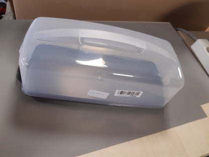 228526 - XAVAX Kutia e Transportit të Tortave (kuti katrore për torta, enë për torta që mund të lahet në lavastovilje me kapak dhe dorezë mbajtëse) e zezë