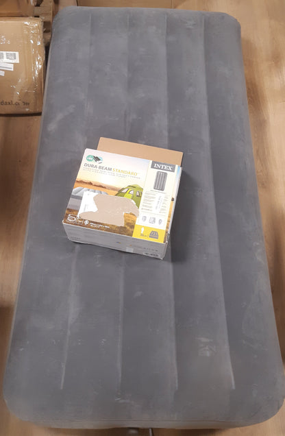 163485 - INTEX Dyshek Ajri Dura-Beam Standard Series Prestige 64112, dyfishtë me Ngritje të Mesme dhe Pompë Ajri të Brendshme Fastfill, USB Energji, Ndërtim i Brendshëm Fiber-Tech