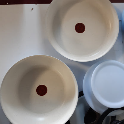 TEFAL Set enësh gatimi Ingenio Serenity, 11 pjesë, set i palosshëm, alumini, shtresë jo ngjitëse Mineralia, dorezë e lëvizshme, i përshtatshëm për induksion, Calm Blue