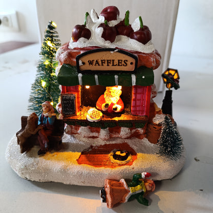 183447 - CHRISTMAS CONCEPTS® - Drita LED për Fshatin e Krishtlindjeve, Madhësia 8inch/20cm