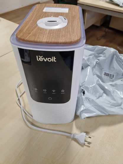 221083 - LEVOIT Lagështues ajri inteligjent WiFi 4.5L me mbushje nga lart, 26dB ultra i qetë, kohëzgjatje funksionimi 45 orë, me dritë nate të rregullueshme, mjegull të ftohtë dhe të ngrohtë, shpërndarës OasisMist 2-në-1 450S