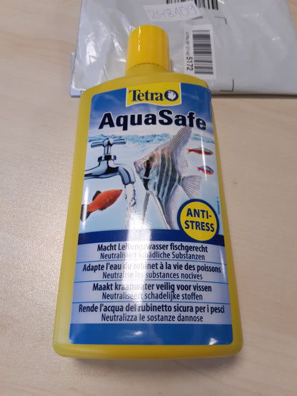 248109 - TETRA AquaSafe Kondicioner uji 500 ml për akuarium, neutralizon substancat e dëmshme