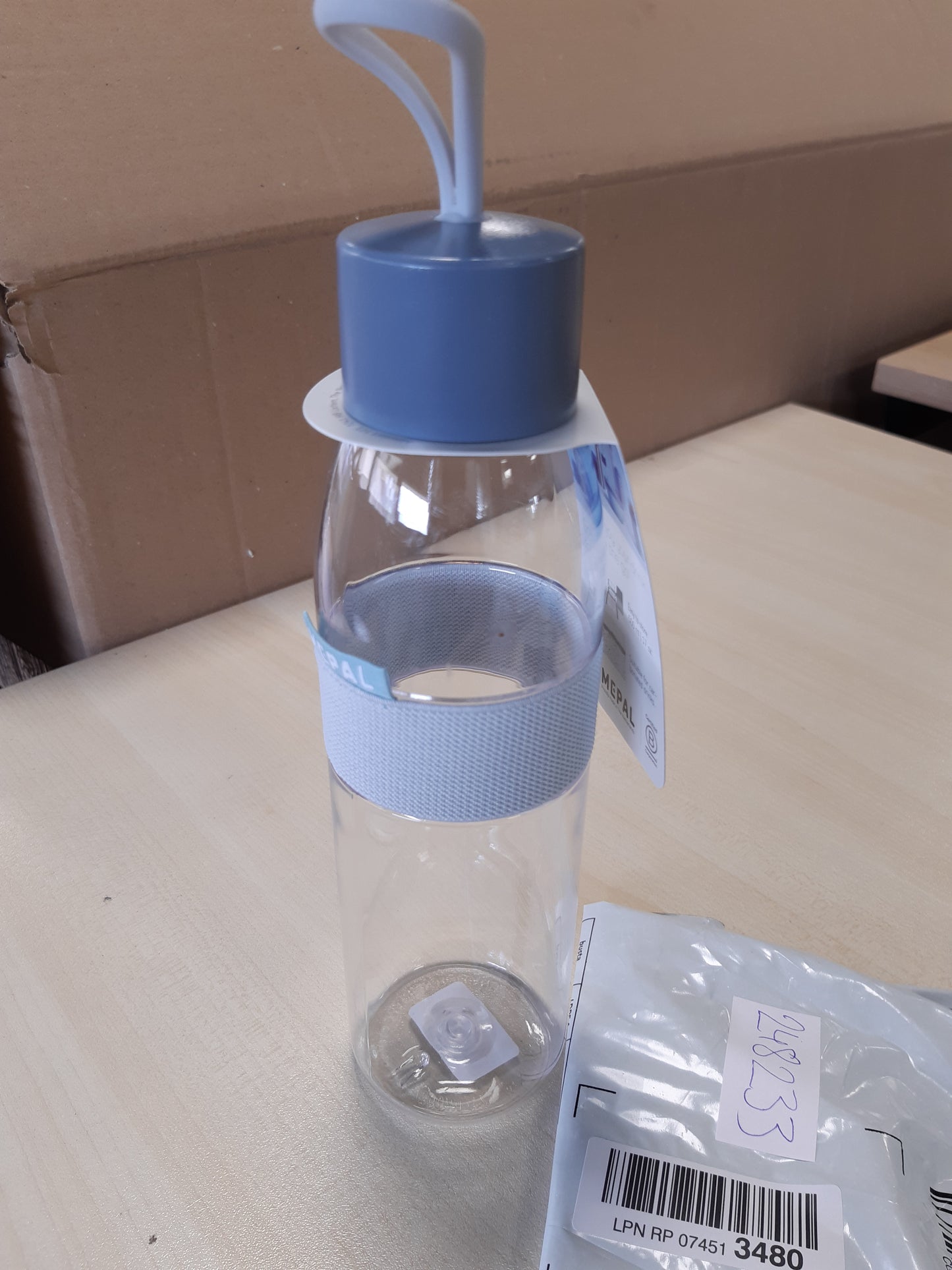 248233 - MEPAL Shishe Uji e Ripërdorshme Ellipse 500ml, Papërshkueshme nga Rrjedhjet, Blu Nordike
