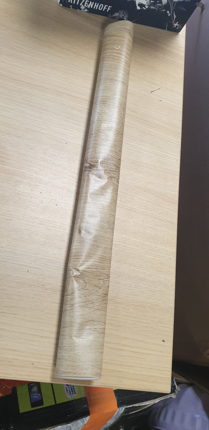 253422 - dc-fix Fletë ngjitëse dekorative për mobilje, me vija lisi, 45 cm x 2 m, moderne dhe e qëndrueshme