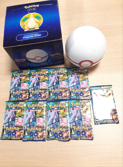 14667-Pokemon TCG: Koleksioni i Mbajtësve të Kuvertës Pokemon GO Premier Dragonite VSTAR