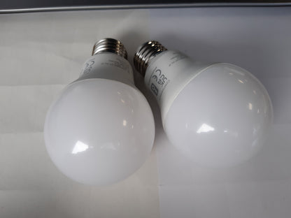 185291 - AMAZON BASICS Llambë LED Inteligjente Shumëngjyrëshe, Prizë E27, 8W (Ekuivalente me 60W), Funksionon Vetëm me Alexa, Pako me 2