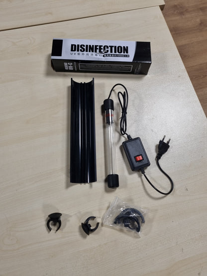 223685 - SWAWIS Akuariumi 13W UV Sterilizues, 220V, me Kupë Thithëse dhe Kapak Mbulues