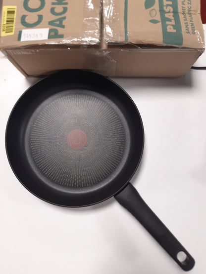 175349 - TEFAL Tigan Fortë Titaniumi G28806, 28 cm, Material Alumini, Shtresë Jo-Ngjitëse, Tregues Temperaturë Termo-Signal, i Përshtatshëm për të Gjitha Sobat, i Pajtueshëm me Induksion, Ngjyra E Zi