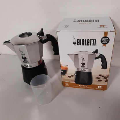 255256 - BIALETTI New Brikka, kafe Moka, për 4 gota, alumini, e kuqe