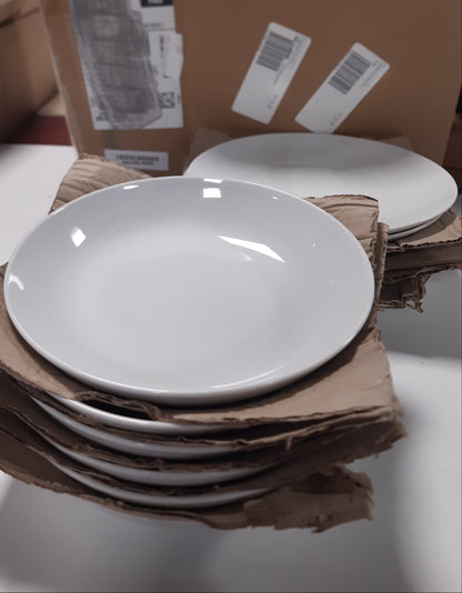 175420 - MÄSER BARCA Seti i Enëve të Darkave për 6 Persona, Set me 12 Pjesë, Porcelan, i Bardhë