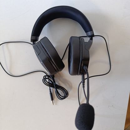 266650 - GXTRUST Kufje për Lojëra 1492 Ravox për PS5, PS4, Switch, PC, Xbox, Celular, Jack 3.5 mm, Drajverë 50 mm, Shirit Koke i Mbushur, Kufje që Anohen, Mikrofon të Lëvizshëm, të Zeza