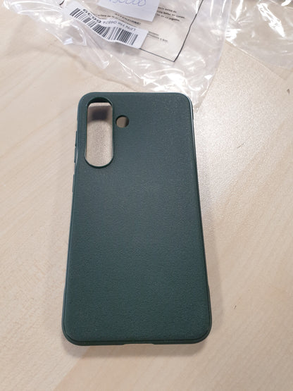 190000 - RINGKE Mbrojtëse përputhshme me Samsung S25 [Onyx], Material TPU i butë, Flexibile, Ultra e hollë, Rezistente ndaj Goditjeve dhe Kundër rrëshqitjes, Aksesor për mbulesën Galaxy S25 - Ngjyra Jeshile e Errët