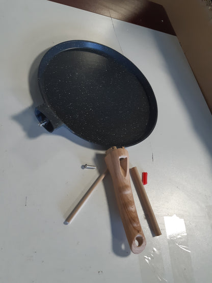 214661 - BOBIKUKE Tavë për Krepa 25cm me Shpërndarës Brumi, Shtresë Jo-Ngjitëse