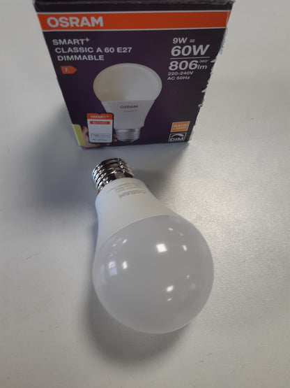 248020 - OSRAM Llampa LED SMART A60, E27, 9W, ZigBee 3.0, 2700K, kontroll aplikacioni