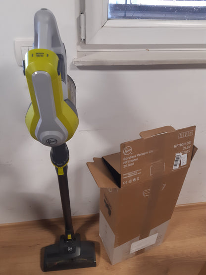 116272 - HOOVER Fshesë pa Tel HF110H me Shkop, Fuqishme 22V, Kapacitet 0.9L, Jetëgjatësi Baterie 40 Minuta, Zbrazje e Lehtë, Pozicion Parko dhe Nis, Furçë Elektrike LED, Furçë për Shumë Sipërfaqe, Mjet për Çarje