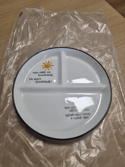 216272 - ONEPINE Pjata prej porcelani rrethore 8 inç, Pjata të ndara për darkë dhe sallatë