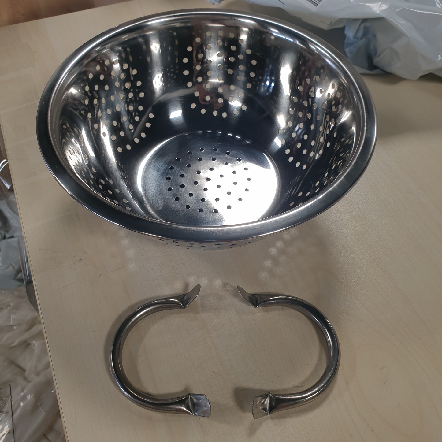 242063 - FACKELMANN Tas kullues, sitë kuzhine prej çeliku inox, kullues makaronash me doreza (ngjyra: argjendi), sasia: 1 copë