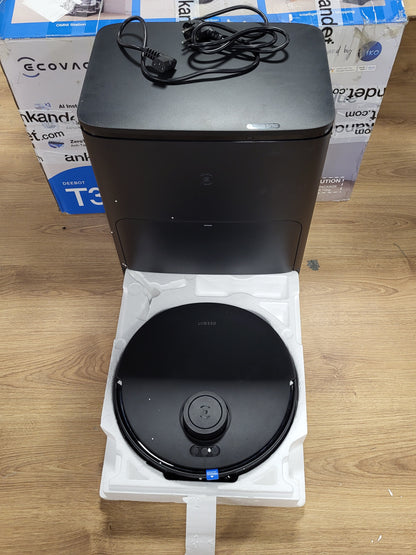 267552 - ECOVACS Fshëse Robotike DEEBOT T30S PRO me Mop, Fuqi Thithjeje 11,000 Pa, Teknologji ZeroTangle, Mop me Ujë të Nxehtë 70Â°C, Pastrim i Skajve me TruEdgeâ„¢, Bateri 6,400 mAh, Shmangie Pengesash me Inteligjencë Artificiale
