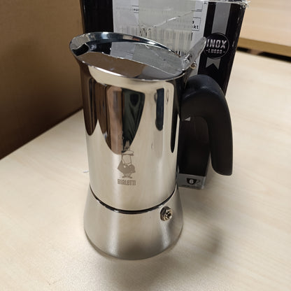 146779 - BIALETTI New Venus Aparat Kafeje për Induksion, 6 Filxhanë (235 ml), Materiali Çelik 18/10, Argjend, Madhësi ‎13 x 11 x 21.5 cm, Pesha 540 gram