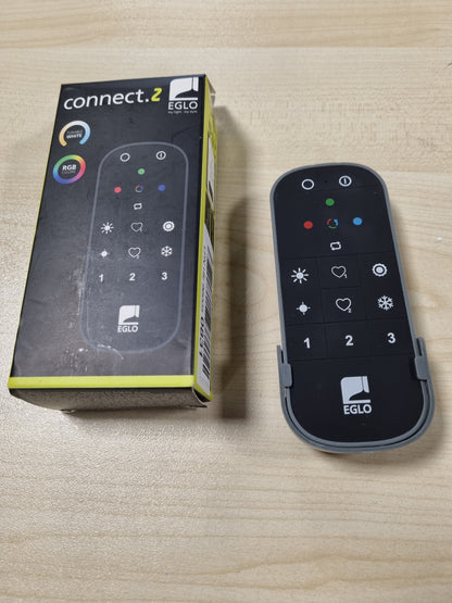 188115 - EGLO - Telekomandë për Shtëpi Inteligjente connect.z 2.0, Materiali Plastik i Zi dhe Gri, Teknologjia ZigBee, Funksionon me Bateri, për Aksesorë të Dritave connect.z