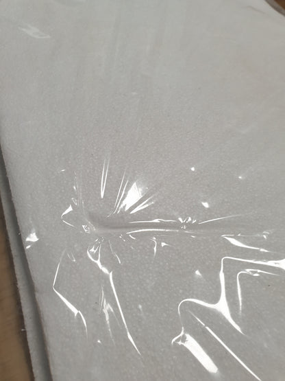 256928 - Fletë polistireni A3 297 x 420 x 2 cm; 2 copë për punime artizanale, të bardha
