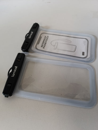 269156 - LAMICALL Çantë Telefoni IPX8 e papërshkueshme nga uji, [Pako me 2], Kordon i lëvizshëm dhe i rregullueshëm, për iPhone 17 16 15 14 13 12 11, Huawei, Samsung, deri në 7”