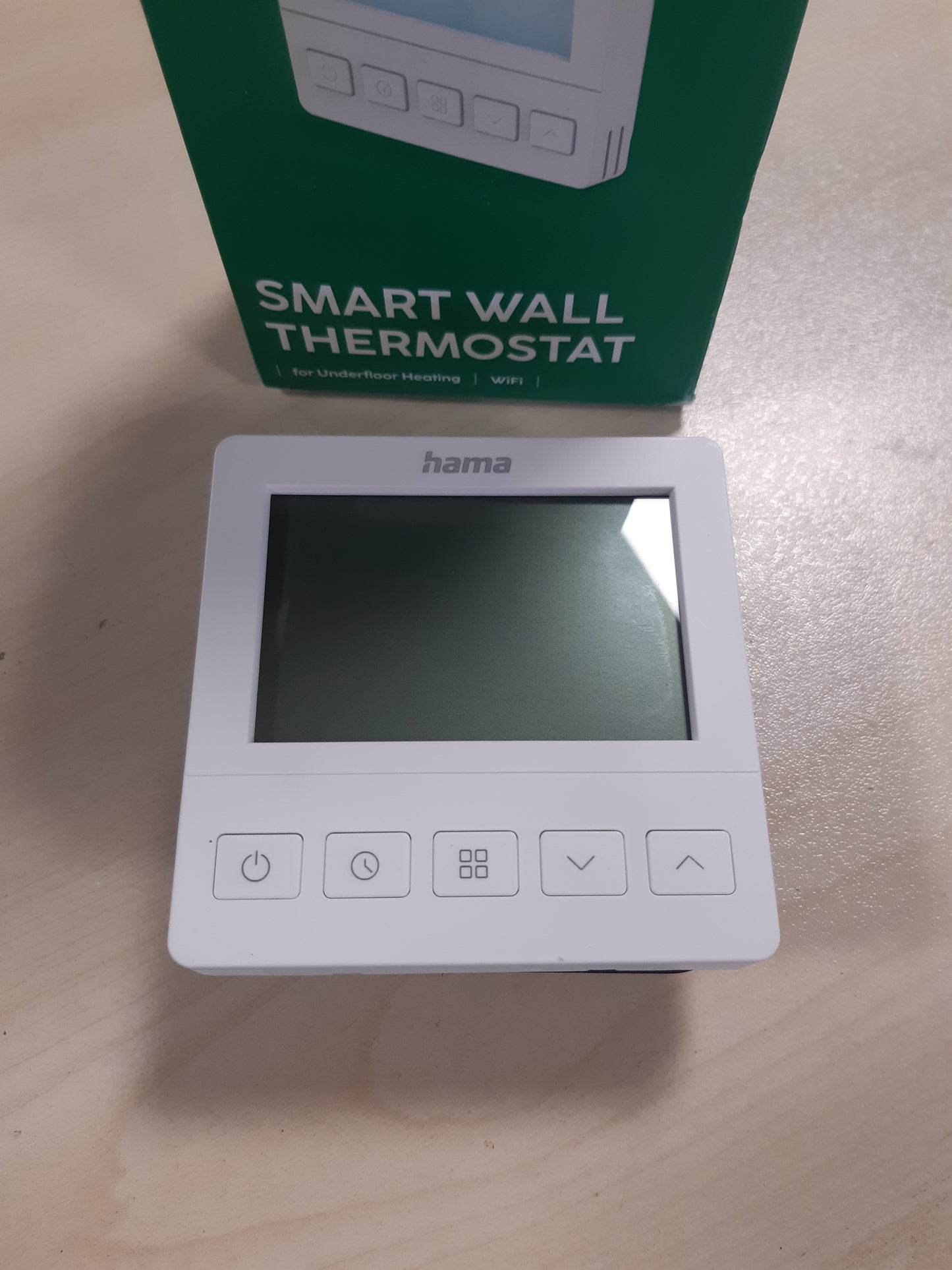217442 - Hama Termostat Dhome për Ngrohje Nën Dysheme, i Programueshëm, i Montuar në Rrip, Ekran LCD, me Aplikacion, për Android, iOS, Alexa, Asistent Google, Siri, i Bardhë