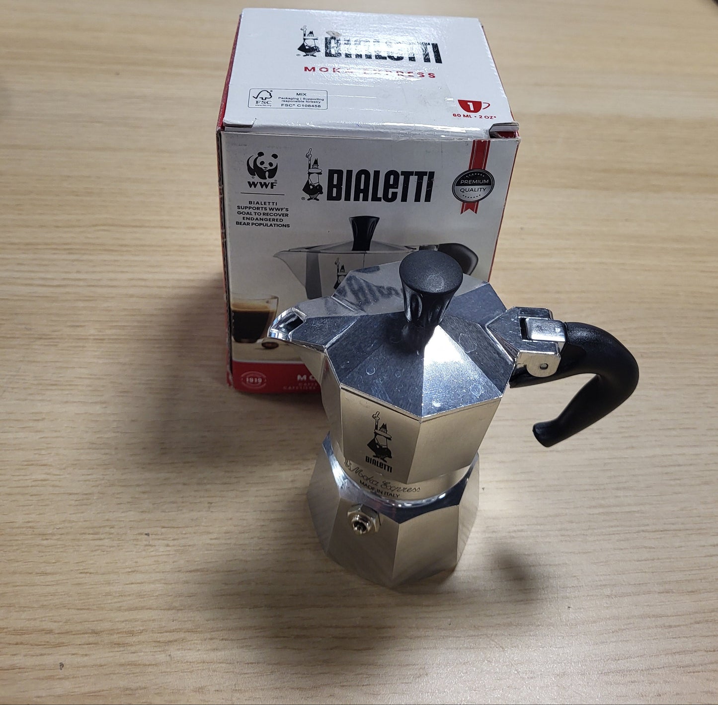 270098 - Ekspres Kafeje Bialetti Moka Pot (Klasik) – Ngjyrë Argjendi 60 ml