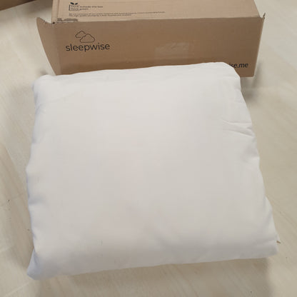 205162 - SLEEPWISE Bedding - Set 3-pjesësh Mbulesash Jorgani 200x200cm Veror, Material Mikrofibrë, i Lëmuar, i Frymëmarrshëm, Pa Hekur dhe Pa Rruda - Mbulesa Jastëku 65x65cm, Certifikuar Oeko-Tex