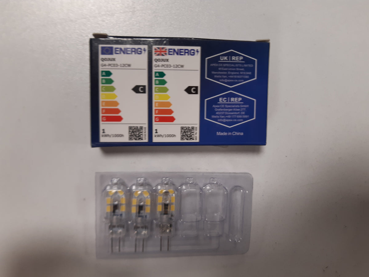 234618 - QOJUX Llampa LED G4, 1W 173LM, Klasa C, Zëvendësim për llamba ...