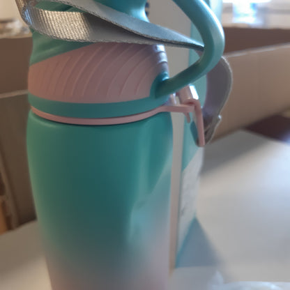 256985 - FJBOTTLE Shishe uji për sporte prej çeliku inox me kapak magnetik, kapacitet 1L, 800ml, 600ml, 400ml, pa BPA, e papërshkueshme nga rrjedhjet, e përshtatshme për pije të gazuara, shishe uji termik 1500ML për shkollë dhe fitnes