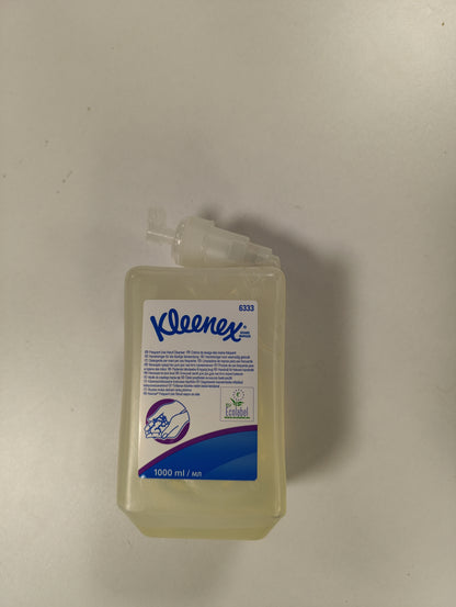 217359 - KLEENEX Sapun për duar për përdorim të shpeshtë 6333, Transparent/Pa aromë, 6 x 1 litër (Gjithsej 6 litra)