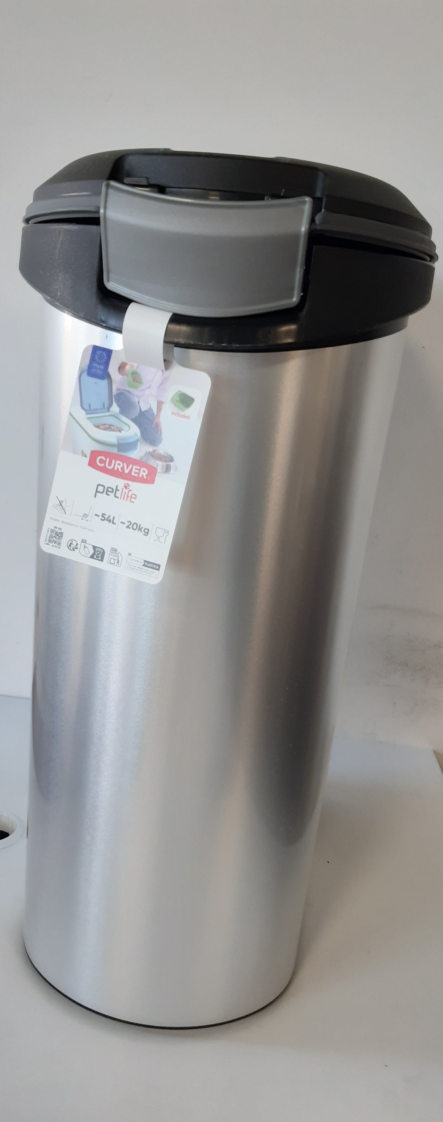 239628 - CURVER Enë për Ushqim për Qen, 20 kg, 54L, 49.3 x 27.8 x 60.5 cm, me rrota
