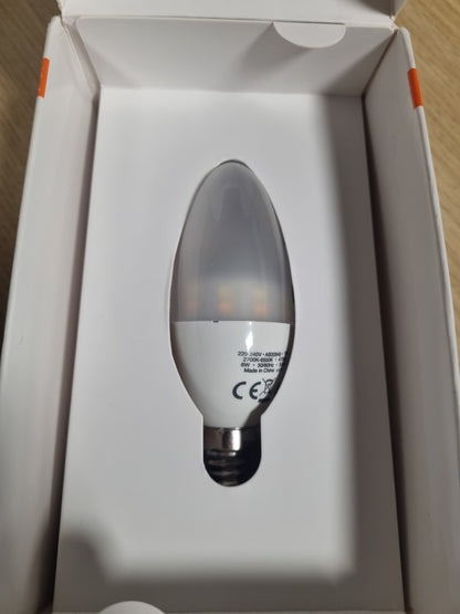 180473 - OSRAM Smart+ LED E14, Llambë ZigBee me drita të ngrohtë te dita (2700K - 6500K), e errësueshme, përputhshme me Echo Plus dhe Echo Show (Gjenerata e 2-të), dhe Philips Hue Bridge