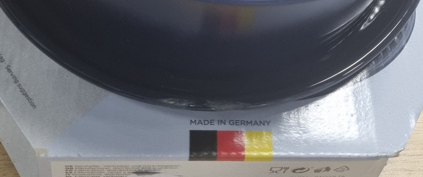 226727 - DR. OETKER Tavë me Sustë Ø 18 cm BACKLIEBE ENAMEL, tavë pjekjeje për ëmbëlsira të rrumbullakëta, tavë me mbrojtje nga rrjedhjet (ngjyra: blu), sasia: 1 copë