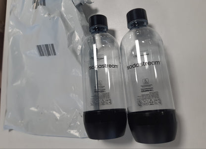 233437 - SODASTREAM Classic – 2 shishe uji të ripërdorshme, 1 L, të pajtueshme me Gaia, Spirit, Terra, E-Terra, Art, Enso, Power, Cool, Easy, One Touch, Genesis