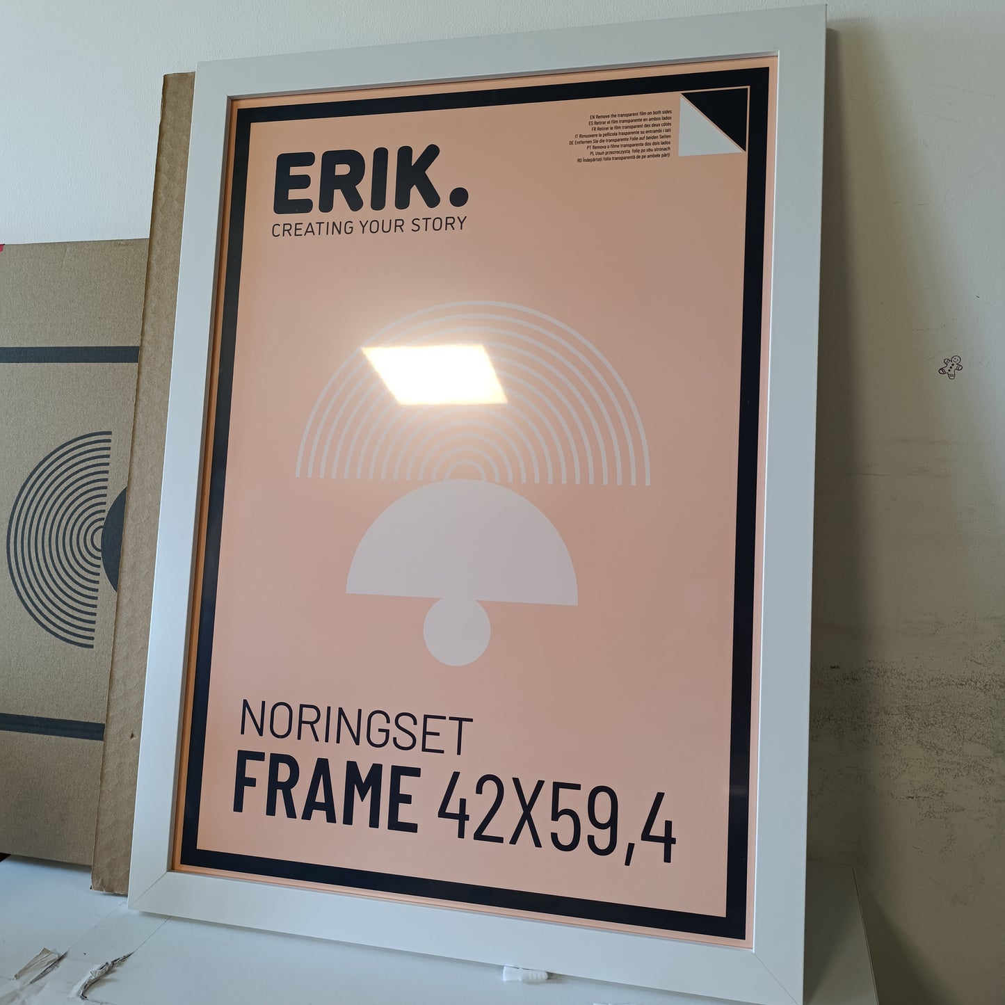 187748 - GRUPO ERIK - Kornizë druri MDF në ngjyrë të bardhë, A2 42x59.4cm | Kornizë për poster