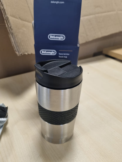 215323 - DE'LONGHI Termos prej çeliku inox, 235 ml, për pije të nxehta dhe të ftohta