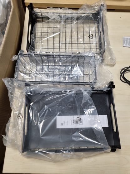 213728 - AMAZON BASICS Organizues Depozitimi nën Lavaman me Rafte, në Formë L, Pako me 2 Pjesë, e Zezë