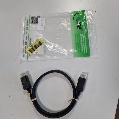 267435 - INLINE - Kabllo DisplayPort 1.4, 1 m, kontakte të veshura me ar, 8K@60Hz, 4K@120Hz, HDR, e zezë, 15301